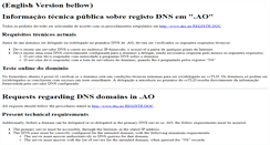 Desktop Screenshot of dns.ao